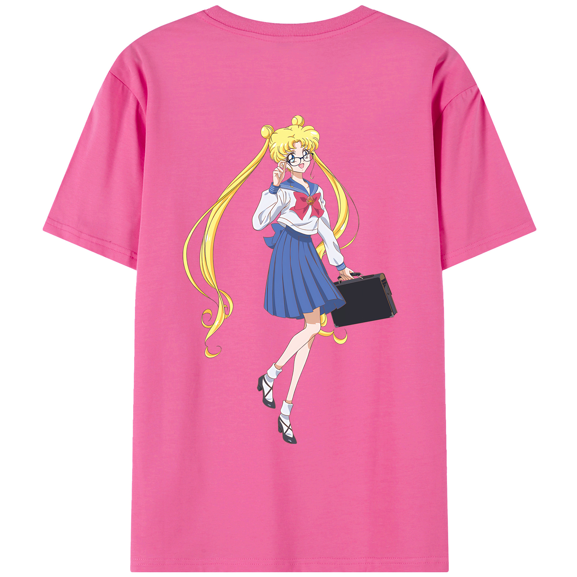 （画像用） 美少女戦士セーラームーン 愛野 美奈子 あいの みなこ Sailor Moon Aino Minako レディース半袖Tシャツ(バックプリント)